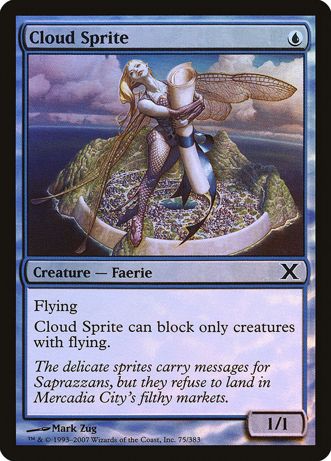 Cloud Sprite (Premium Foil) [Tenth Edition] Magic: The Gathering