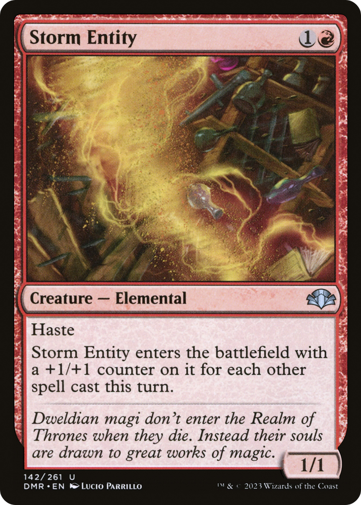 Storm Entity [Dominaria Remastered] Magic: The Gathering