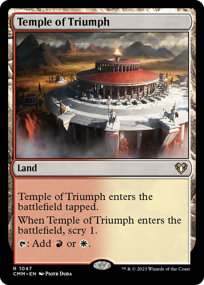Temple of Triumph [Commander Masters] Magic: The Gathering
