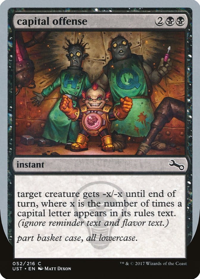 capital offense [Unstable] Magic: The Gathering
