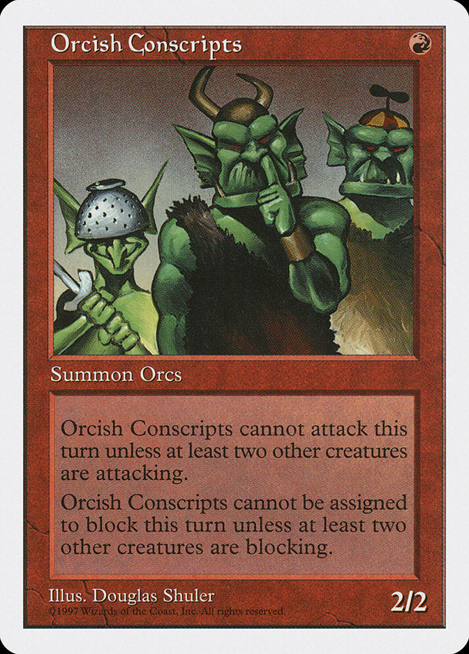 Orcish Conscripts [Fifth Edition] Magic: The Gathering