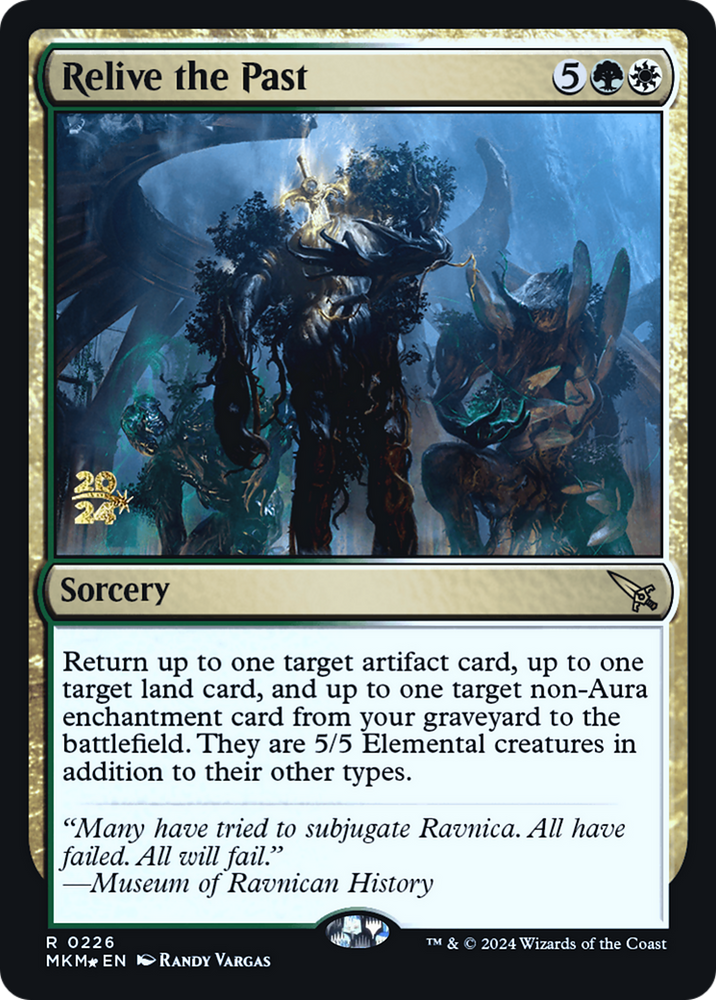 Relive the Past [Murders at Karlov Manor Prerelease Promos] Magic: The Gathering