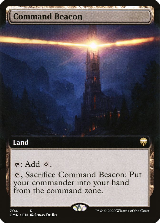 Command Beacon (Extended Art) [Commander Legends] Magic: The Gathering
