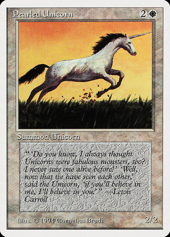 Pearled Unicorn [Summer Magic / Edgar] Magic: The Gathering