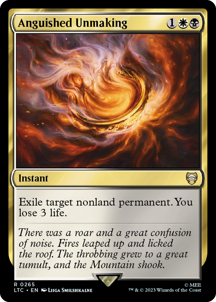 Anguished Unmaking [The Lord of the Rings: Tales of Middle-Earth Commander] Magic: The Gathering