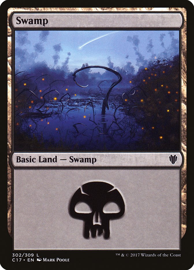 Swamp (302) [Commander 2017] Magic: The Gathering