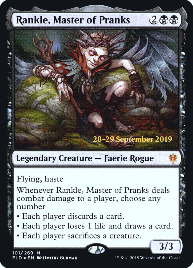 Rankle, Master of Pranks [Throne of Eldraine Prerelease Promos] Magic: The Gathering