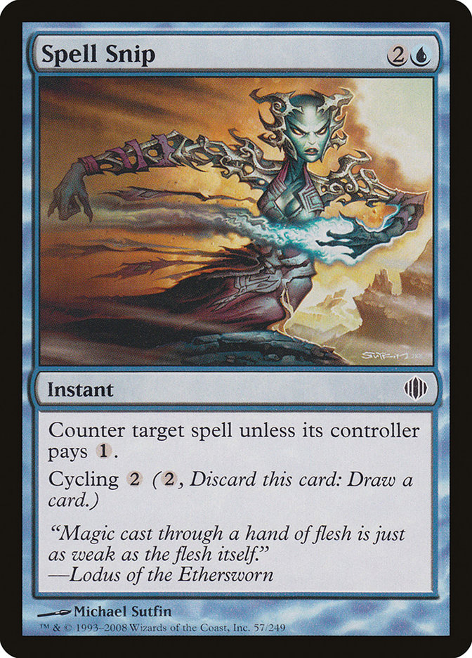 Spell Snip [Shards of Alara] Magic: The Gathering