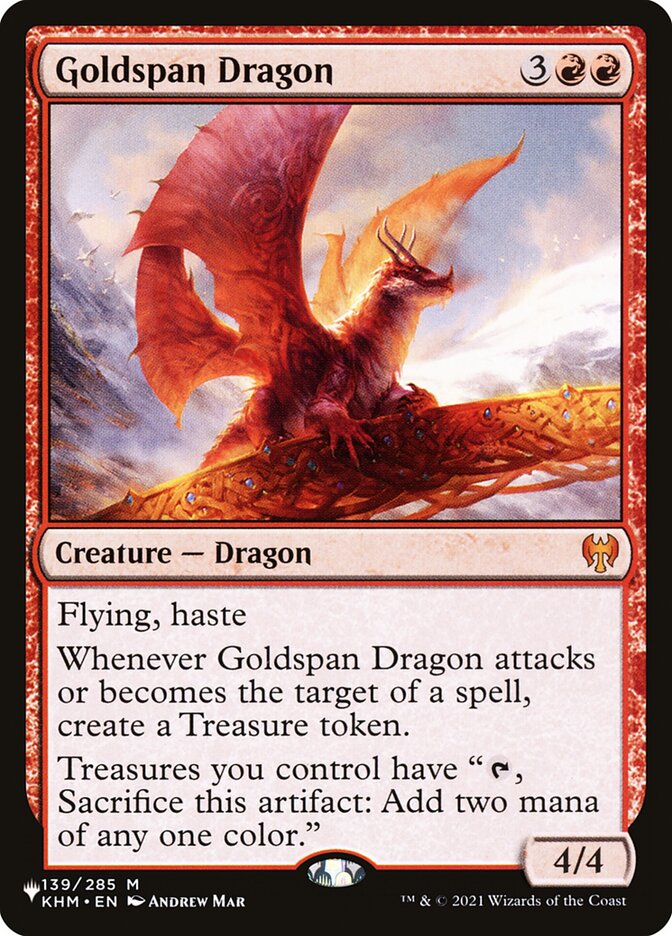 Goldspan Dragon [The List] Magic: The Gathering