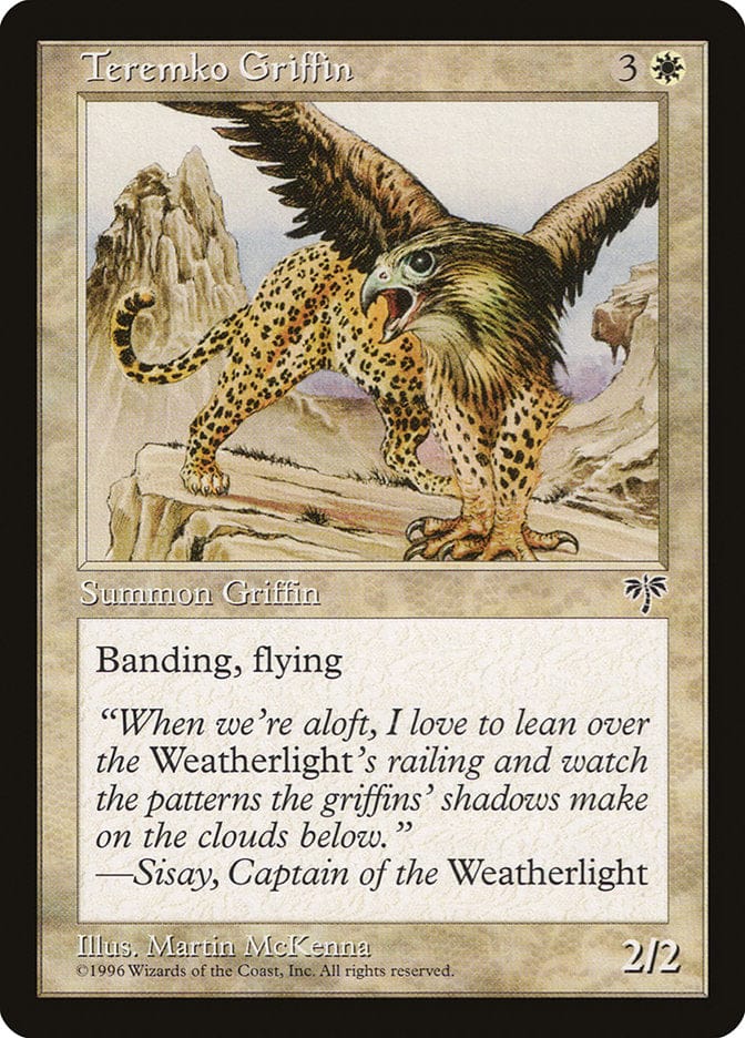 Teremko Griffin [Mirage] Magic: The Gathering