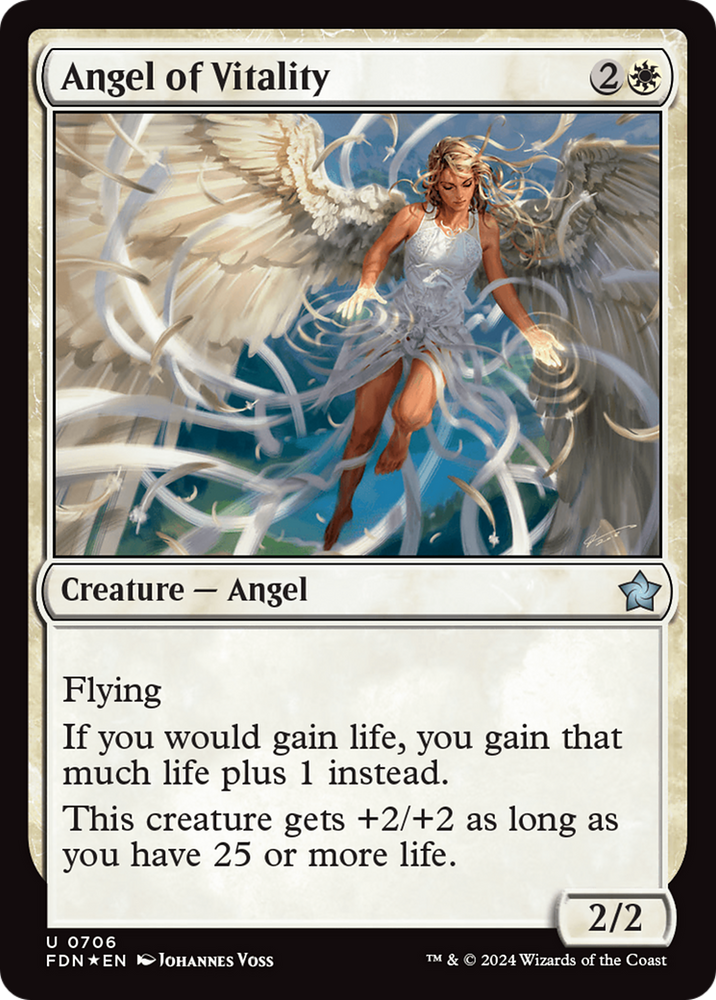 Angel of Vitality [Foundations] Magic: The Gathering