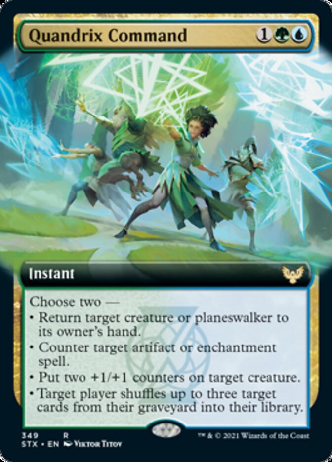Quandrix Command (Extended Art) [Strixhaven: School of Mages] Magic: The Gathering