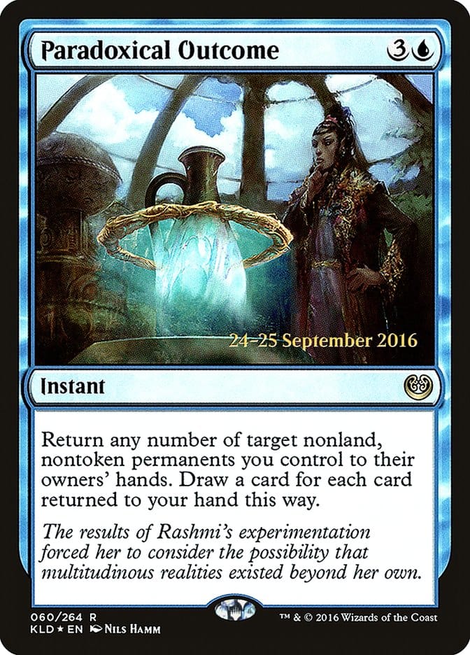 Paradoxical Outcome [Kaladesh Prerelease Promos] Magic: The Gathering
