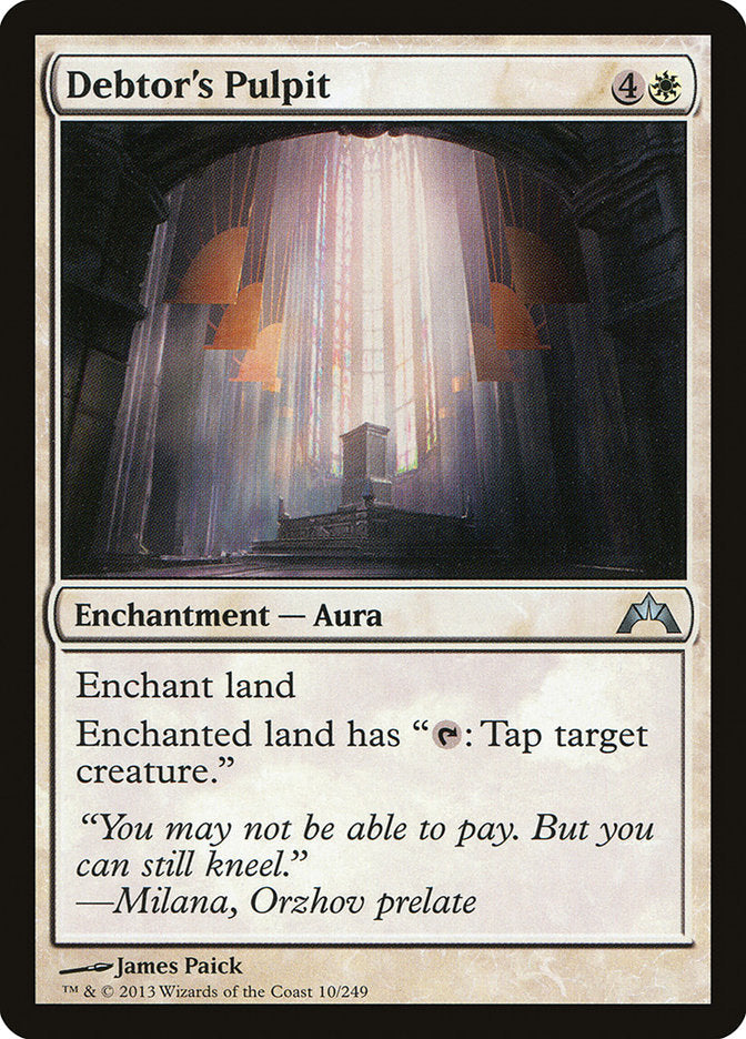 Debtor's Pulpit [Gatecrash] Magic: The Gathering