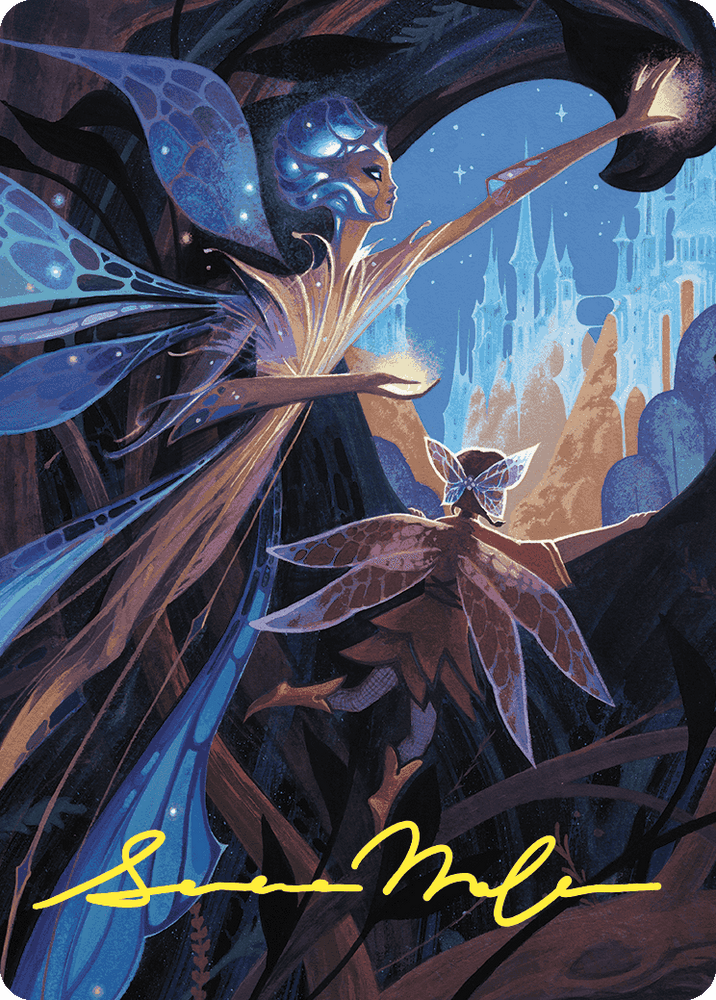 Kindred Discovery Art Card (Gold-Stamped Signature) [Wilds of Eldraine Art Series] Magic: The Gathering