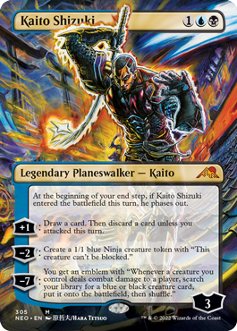 Kaito Shizuki (Borderless) [Kamigawa: Neon Dynasty] Magic: The Gathering
