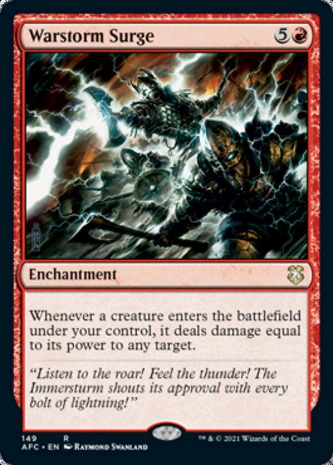 Warstorm Surge [Dungeons & Dragons: Adventures in the Forgotten Realms Commander] Magic: The Gathering