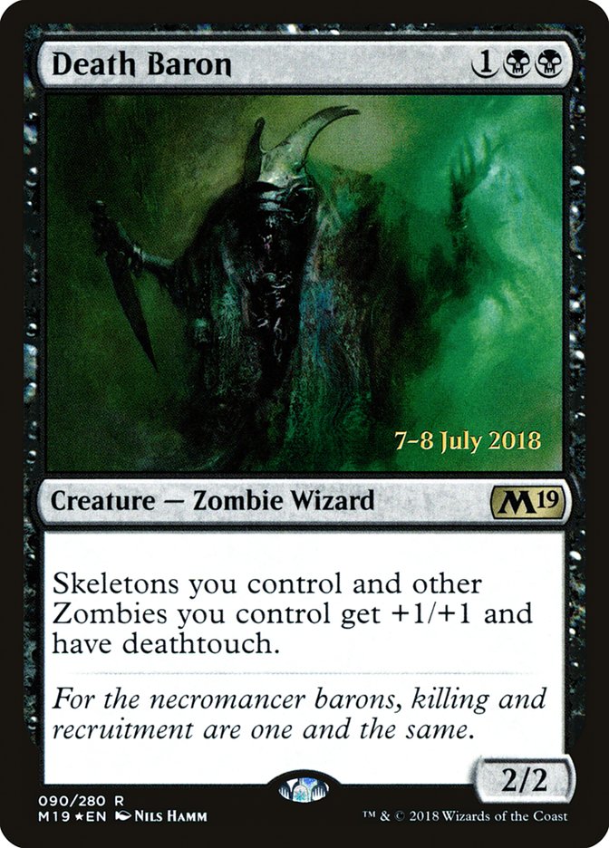 Death Baron [Core Set 2019 Prerelease Promos] Magic: The Gathering