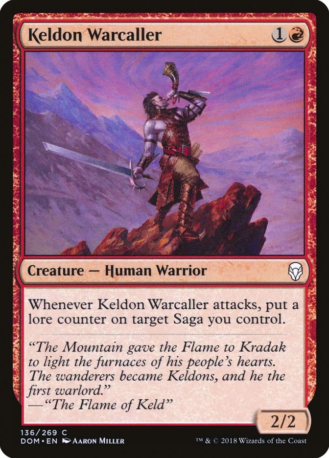 Keldon Warcaller [Dominaria] Magic: The Gathering