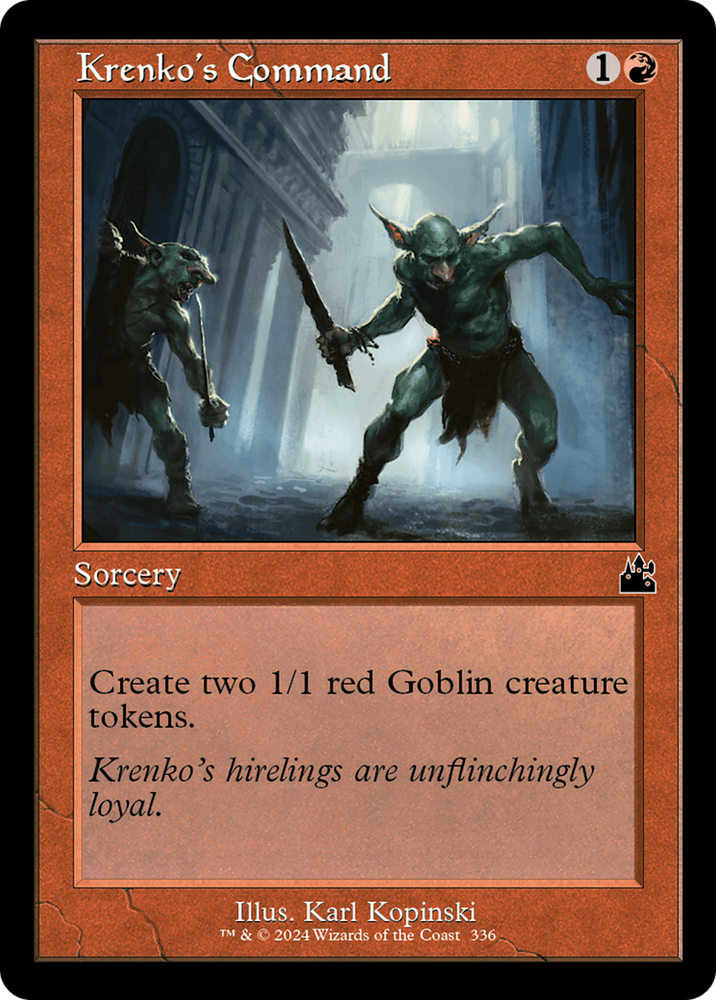 Krenko's Command (Retro Frame) [Ravnica Remastered] Magic: The Gathering