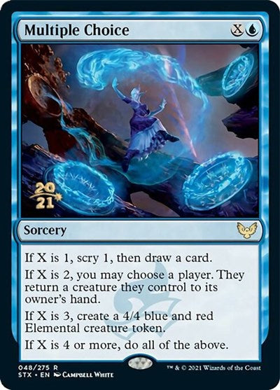 Multiple Choice [Strixhaven: School of Mages Prerelease Promos] Magic: The Gathering