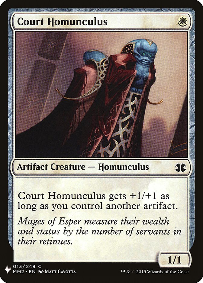 Court Homunculus [Mystery Booster] Magic: The Gathering