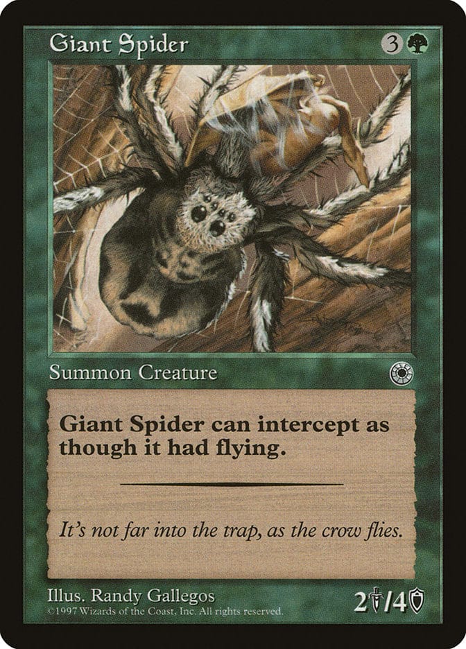 Giant Spider [Portal] Magic: The Gathering