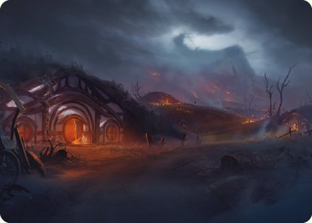 Field of Ruin Art Card [The Lord of the Rings: Tales of Middle-earth Art Series] Magic: The Gathering