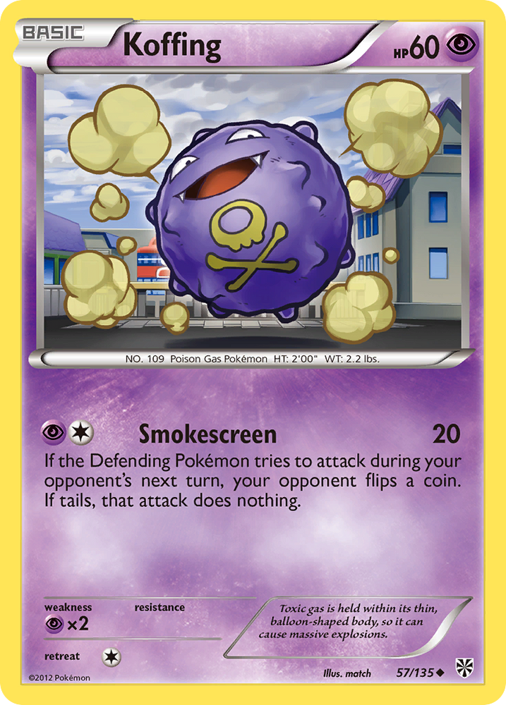 Koffing (57/135) [Black & White: Plasma Storm] Pokémon