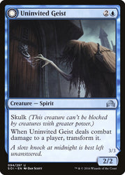 Uninvited Geist // Unimpeded Trespasser [Shadows over Innistrad] Magic: The Gathering