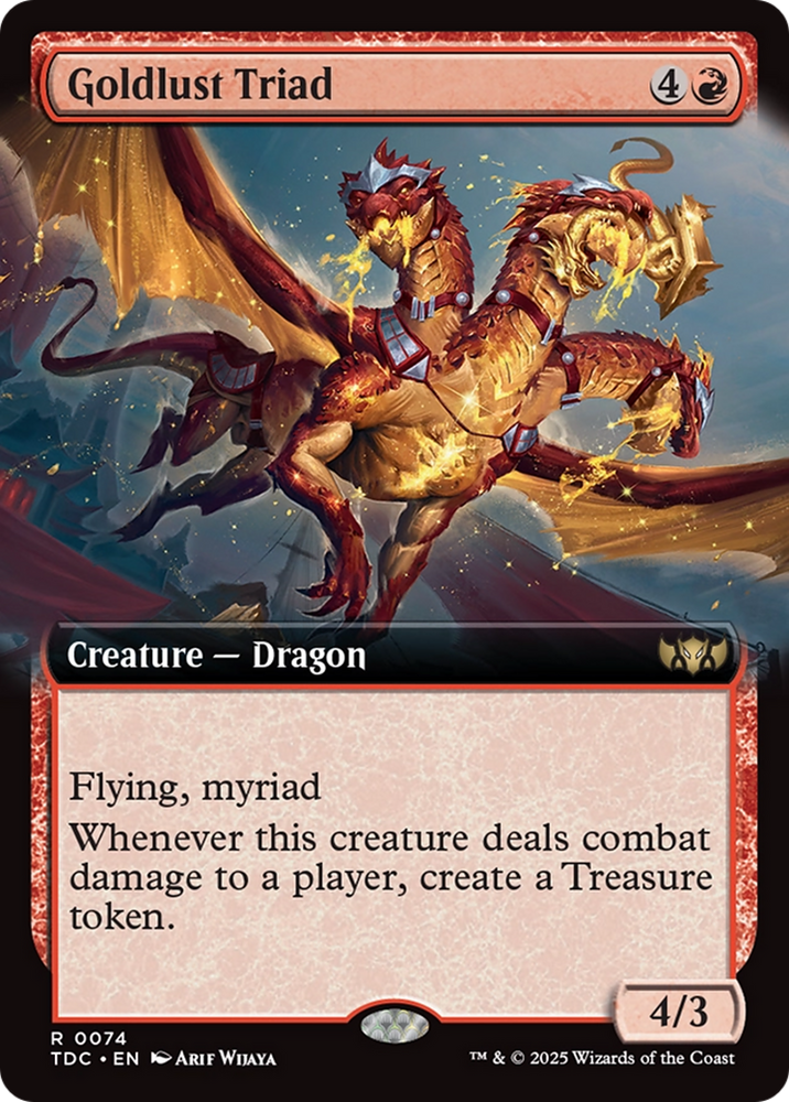 Goldlust Triad (Extended Art) [Tarkir: Dragonstorm Commander] Magic: The Gathering