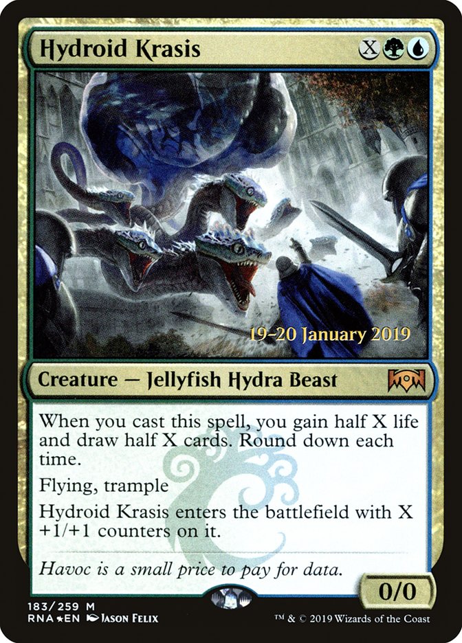 Hydroid Krasis [Ravnica Allegiance Prerelease Promos] Magic: The Gathering