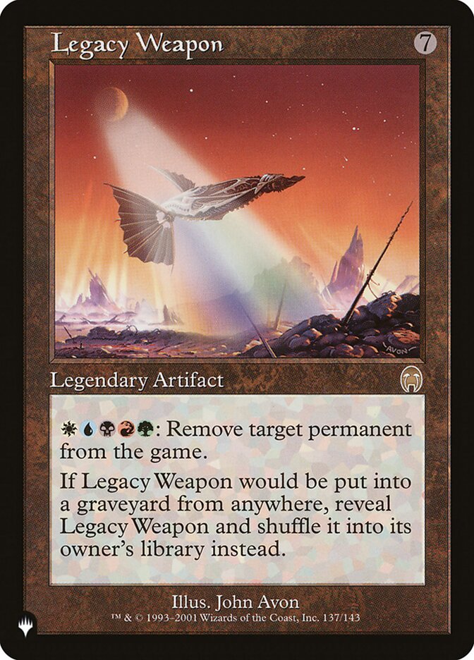 Legacy Weapon [The List] Magic: The Gathering