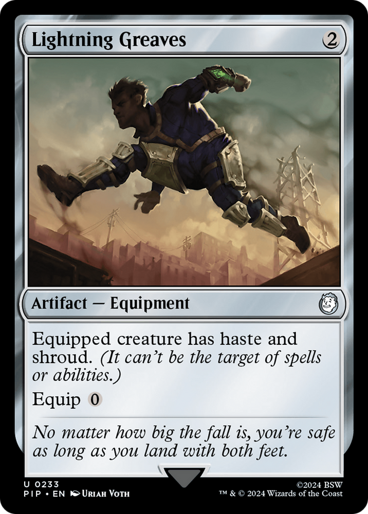 Lightning Greaves [Fallout] Magic: The Gathering