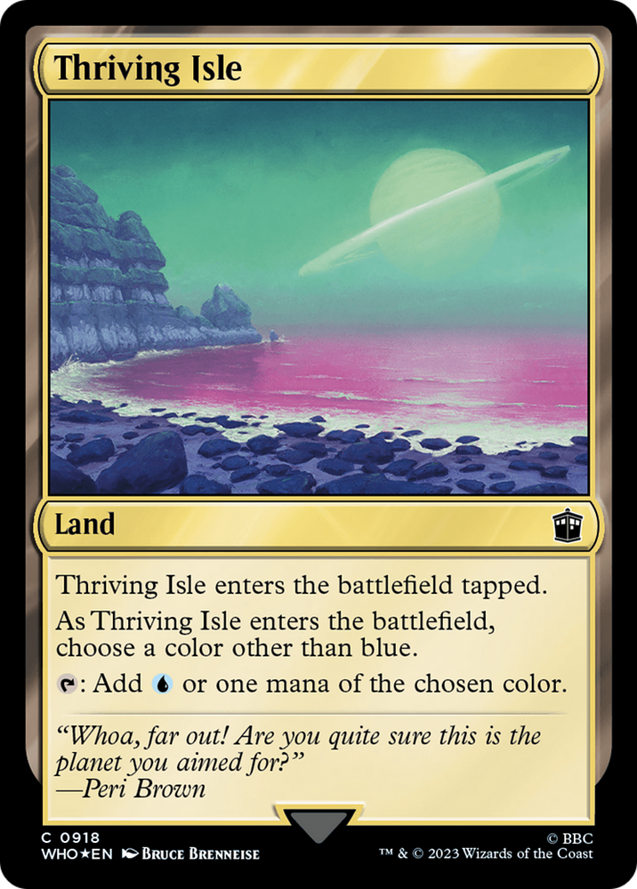 Thriving Isle (Surge Foil) [Doctor Who] Magic: The Gathering