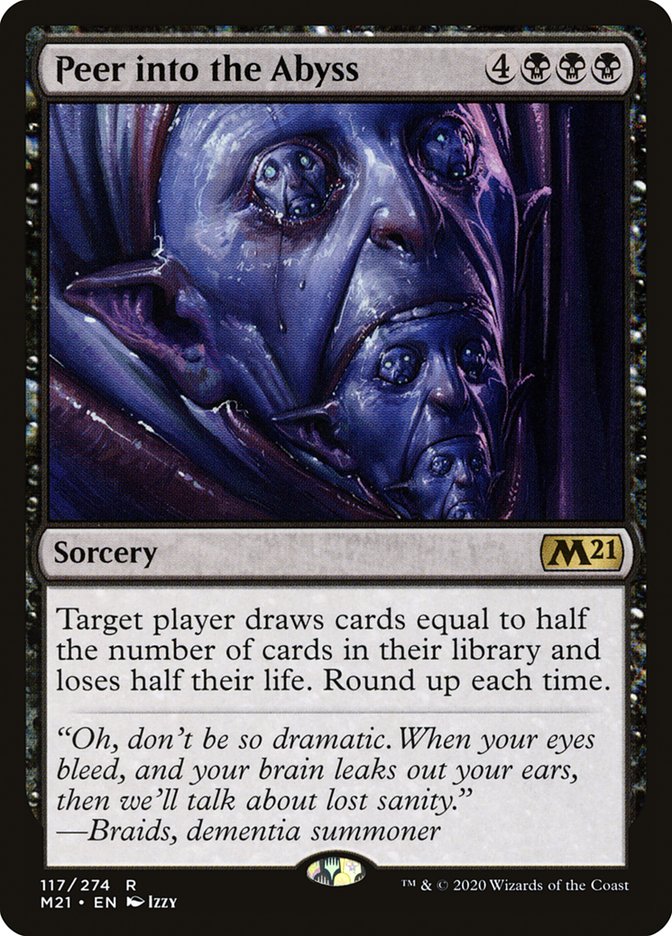 Peer into the Abyss [Core Set 2021] Magic: The Gathering