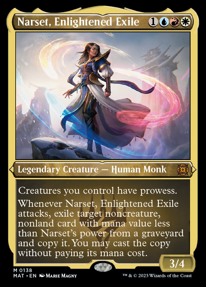 Narset, Enlightened Exile (Foil Etched) [March of the Machine: The Aftermath] Magic: The Gathering