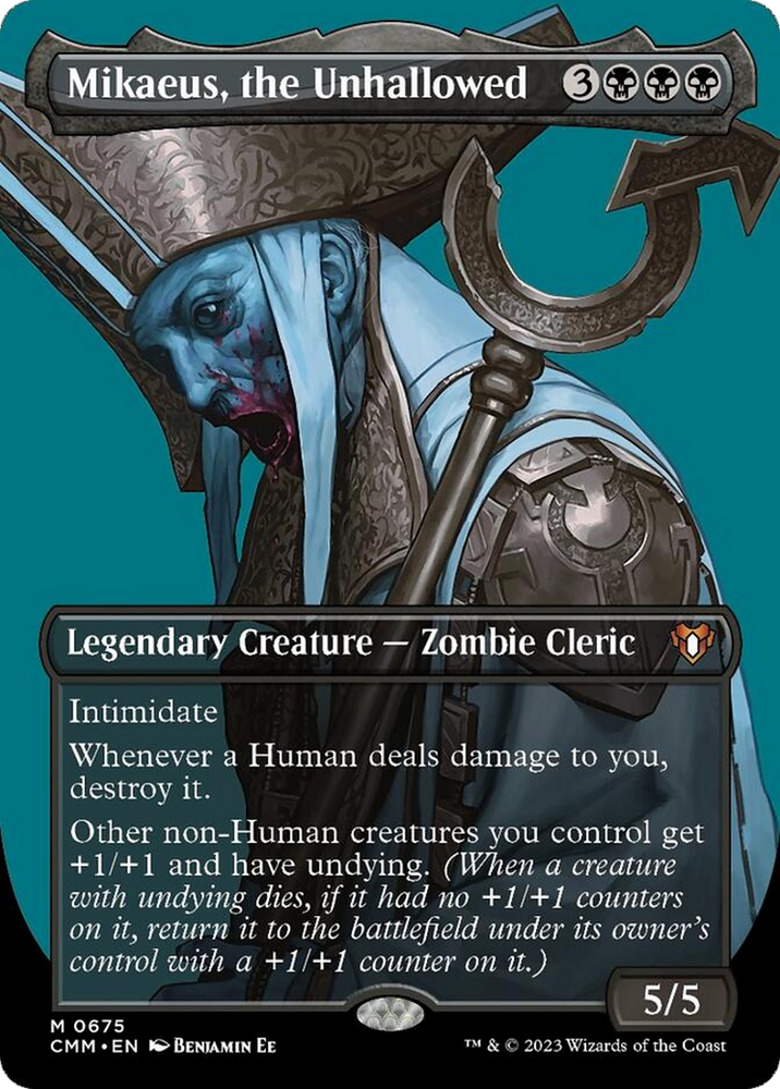 Mikaeus, the Unhallowed (Borderless Profile) [Commander Masters] Magic: The Gathering