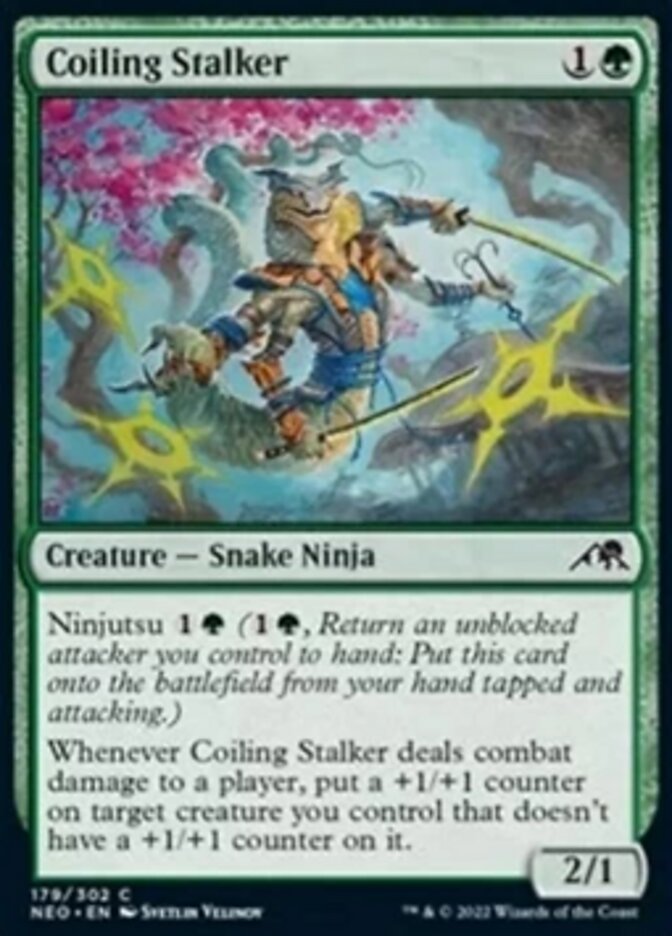 Coiling Stalker [Kamigawa: Neon Dynasty] Magic: The Gathering
