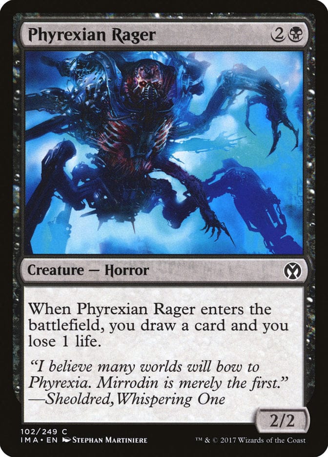 Phyrexian Rager [Iconic Masters] Magic: The Gathering
