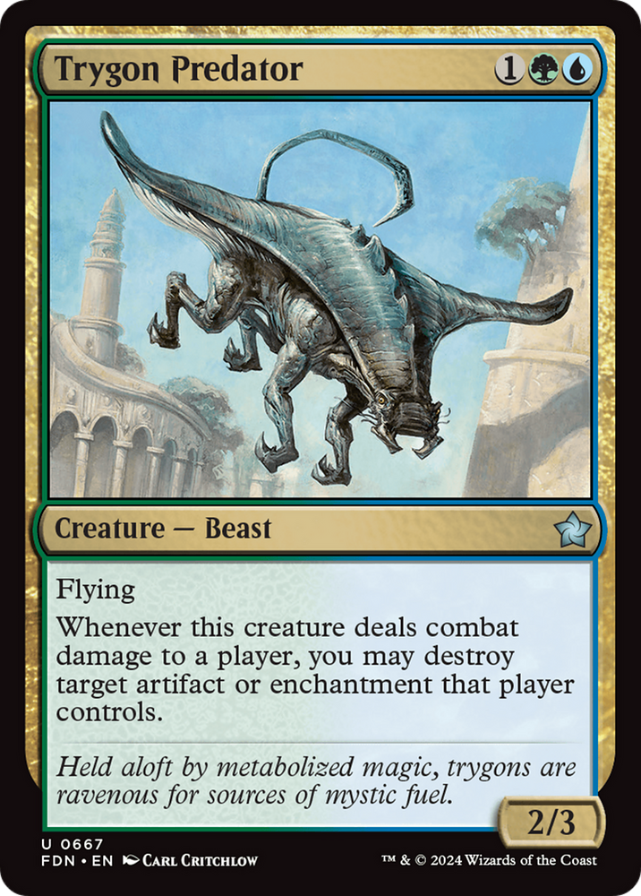 Trygon Predator [Foundations] Magic: The Gathering