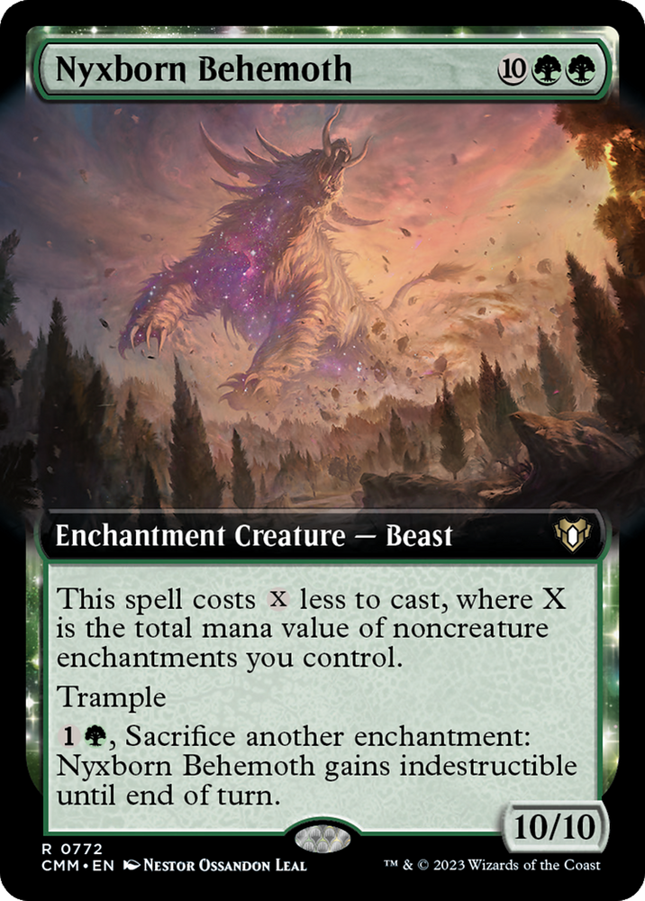 Nyxborn Behemoth (Extended Art) [Commander Masters] Magic: The Gathering