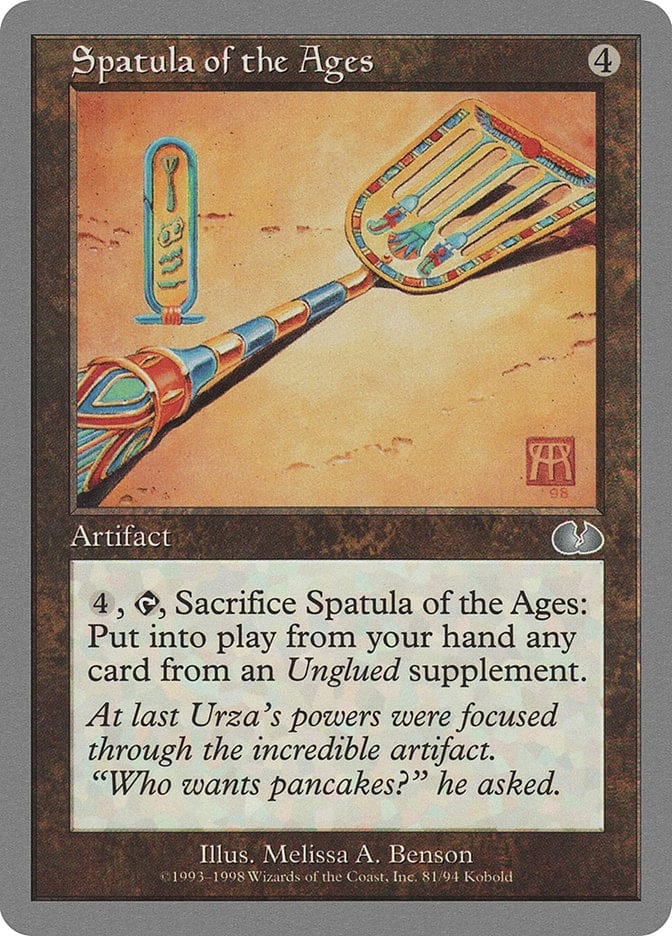 Spatula of the Ages [Unglued] Magic: The Gathering
