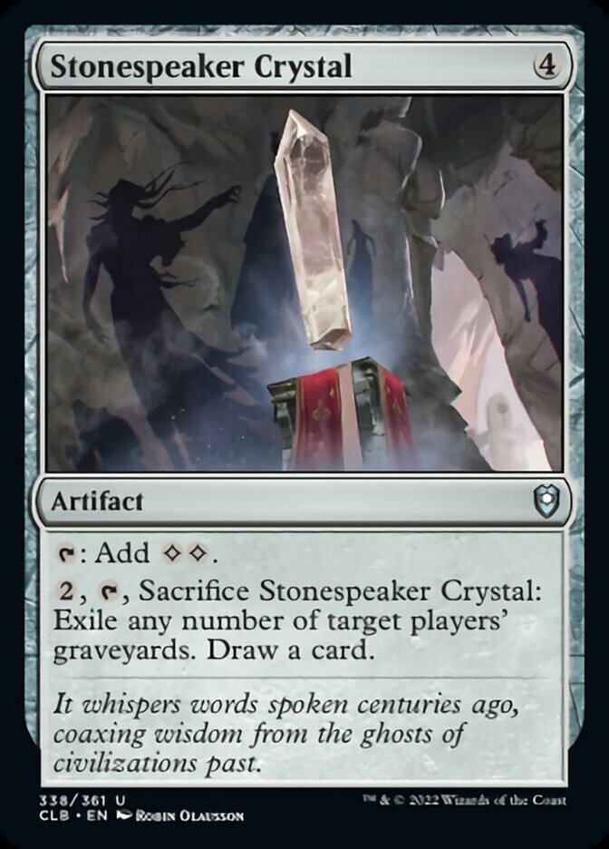 Stonespeaker Crystal [Commander Legends: Battle for Baldur's Gate] Magic: The Gathering