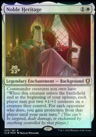 Noble Heritage [Commander Legends: Battle for Baldur's Gate Prerelease Promos] Magic: The Gathering