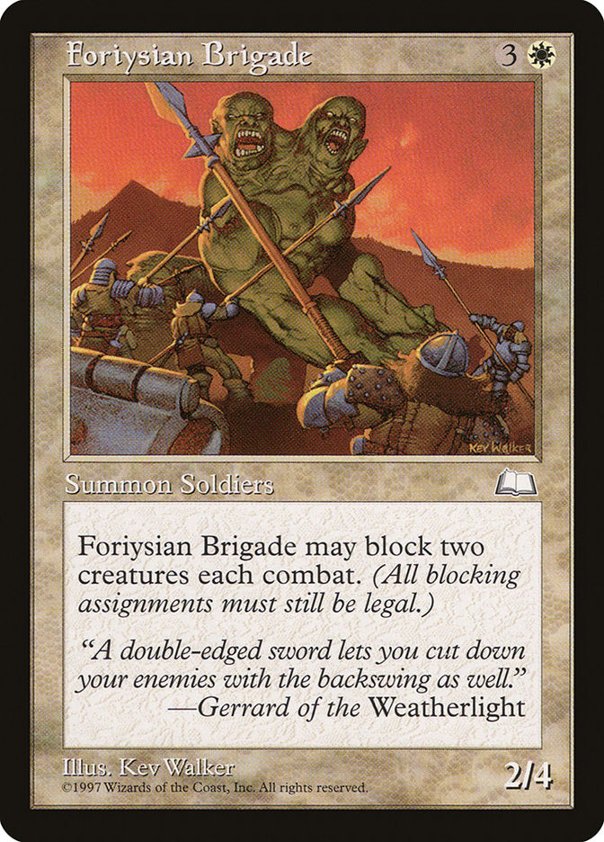 Foriysian Brigade [Weatherlight] Magic: The Gathering