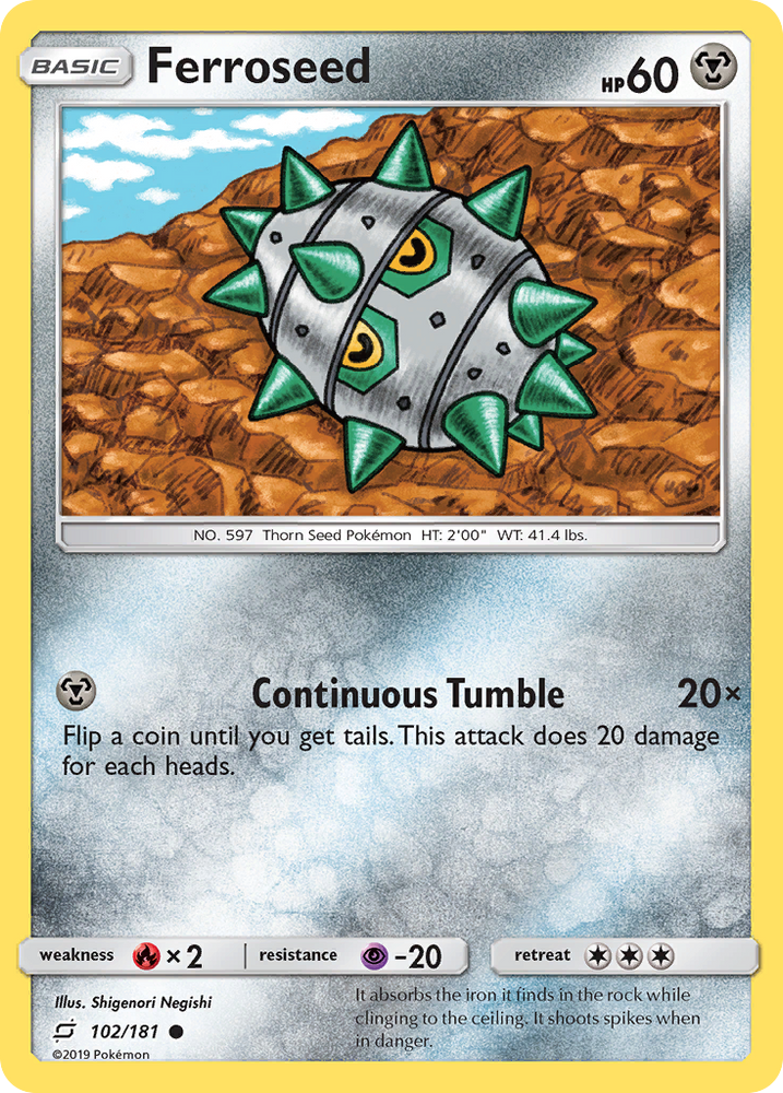 Ferroseed (102/181) [Sun & Moon: Team Up] Pokémon