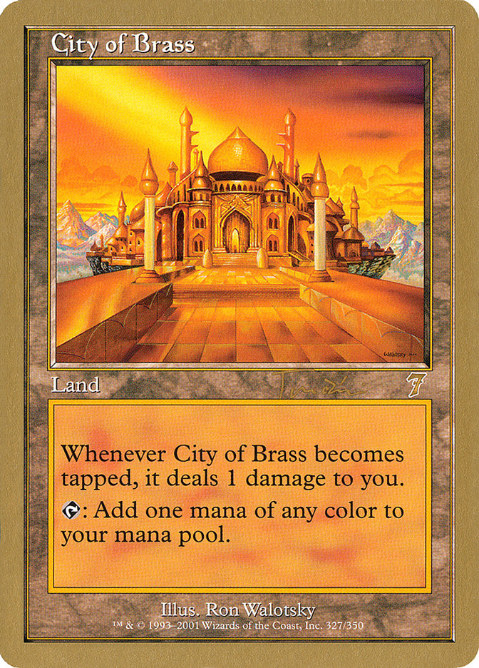City of Brass (Jan Tomcani) [World Championship Decks 2001] Magic: The Gathering