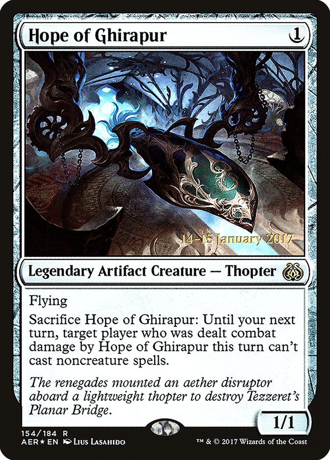 Hope of Ghirapur [Aether Revolt Prerelease Promos] Magic: The Gathering