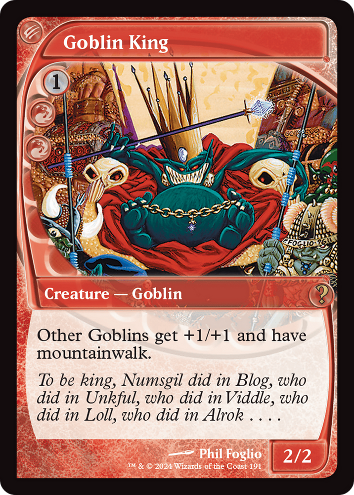 Goblin King (Future Sight) [Mystery Booster 2] Magic: The Gathering